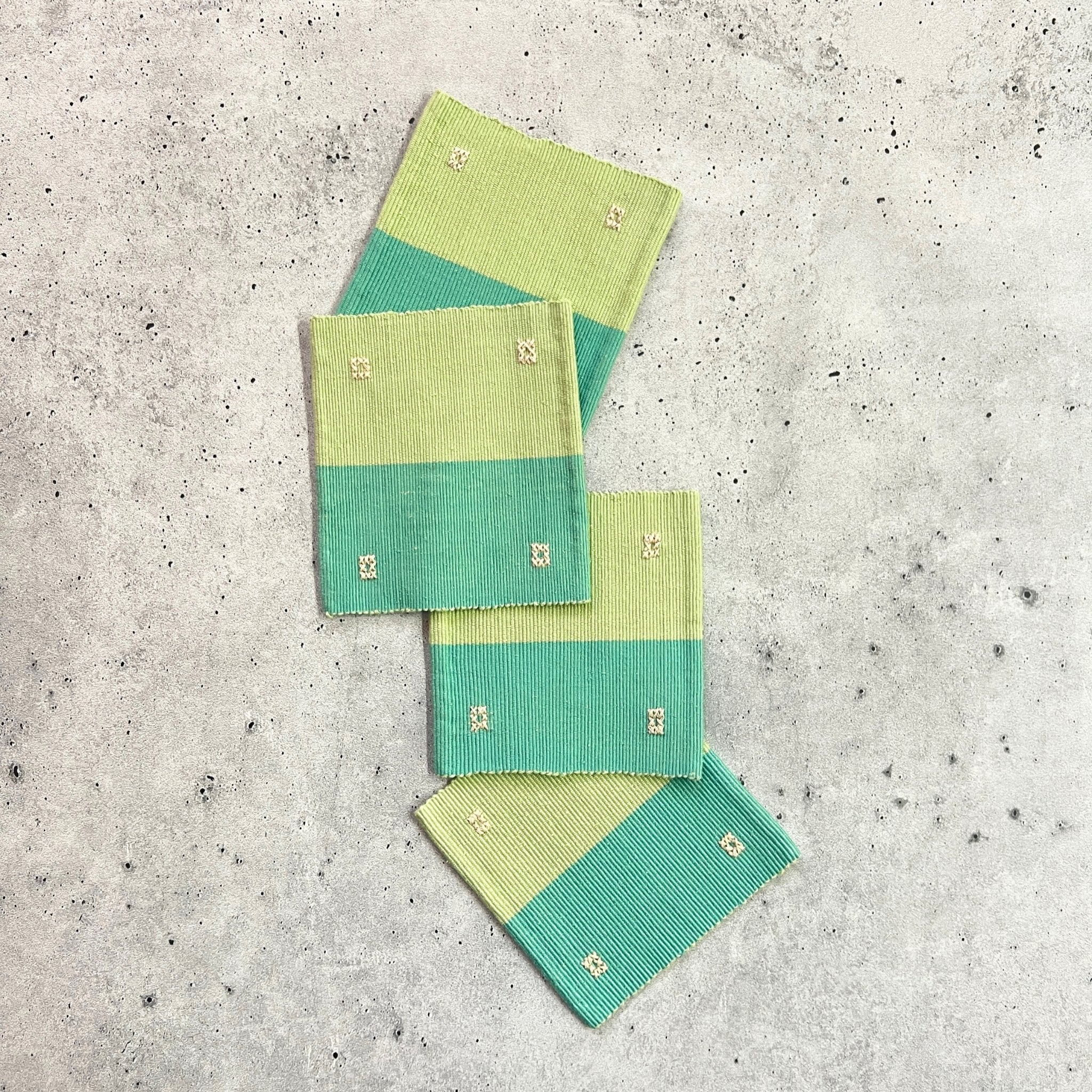 Lemongrass // Set of 4 square coasters - MDRNX